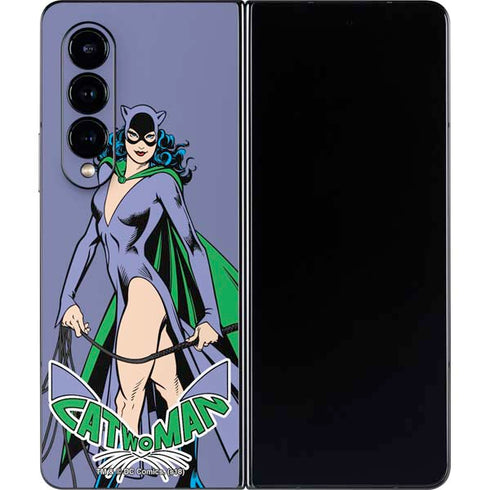 DC Comics Batman Catwoman Classic Art Pose Galaxy Z Fold4 5G Skin